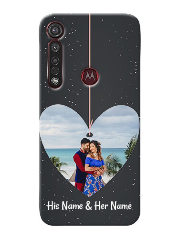 Custom Motorola G8 Plus custom phone cases: Hanging Heart Design