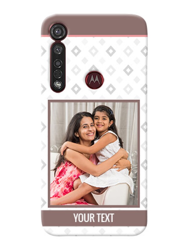 Custom Motorola G8 Plus custom back covers: Simple Diamond Design