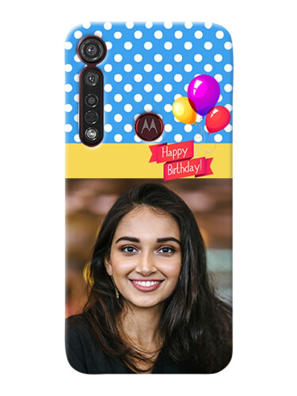 Custom Motorola G8 Plus custom mobile back covers: Happy Birthday Design