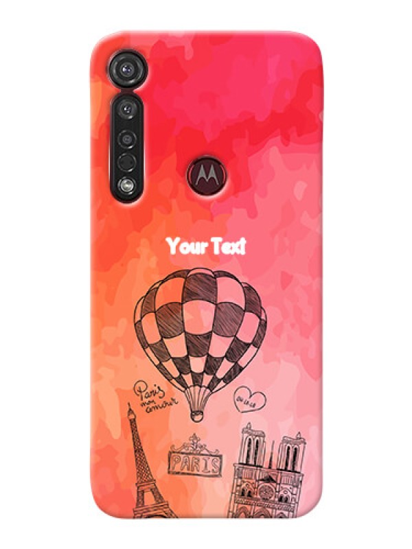 Custom Motorola G8 Plus Personalized Mobile Covers: Paris Theme Design