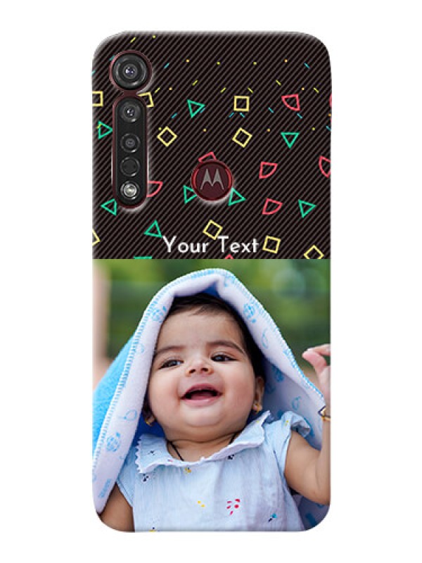 Custom Motorola G8 Plus custom mobile cases with confetti birthday design