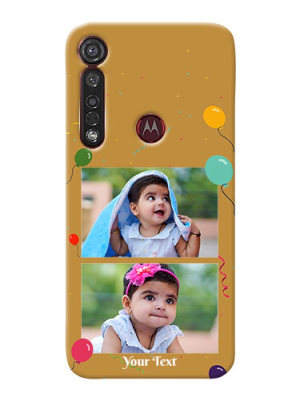 Custom Motorola G8 Plus Phone Covers: Image Holder with Birthday Celebrations Design