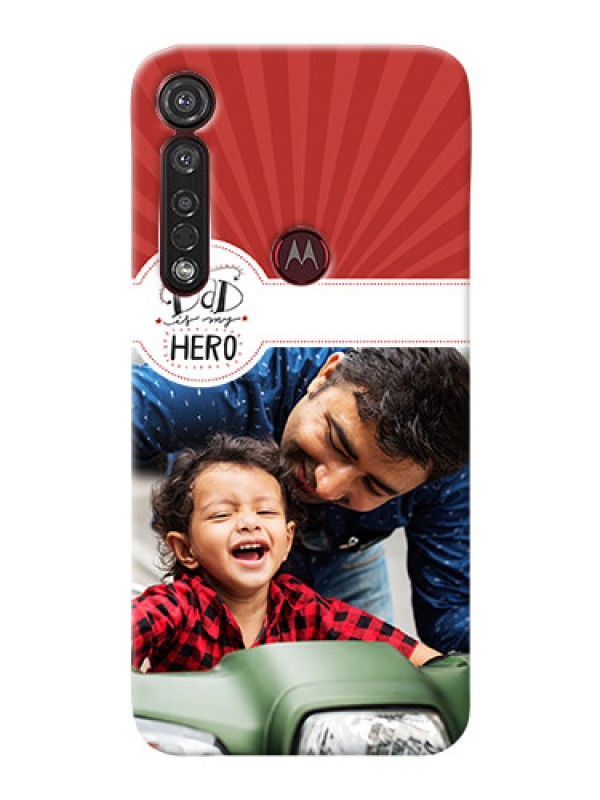 Custom Motorola G8 Plus custom mobile phone cases: My Dad Hero Design