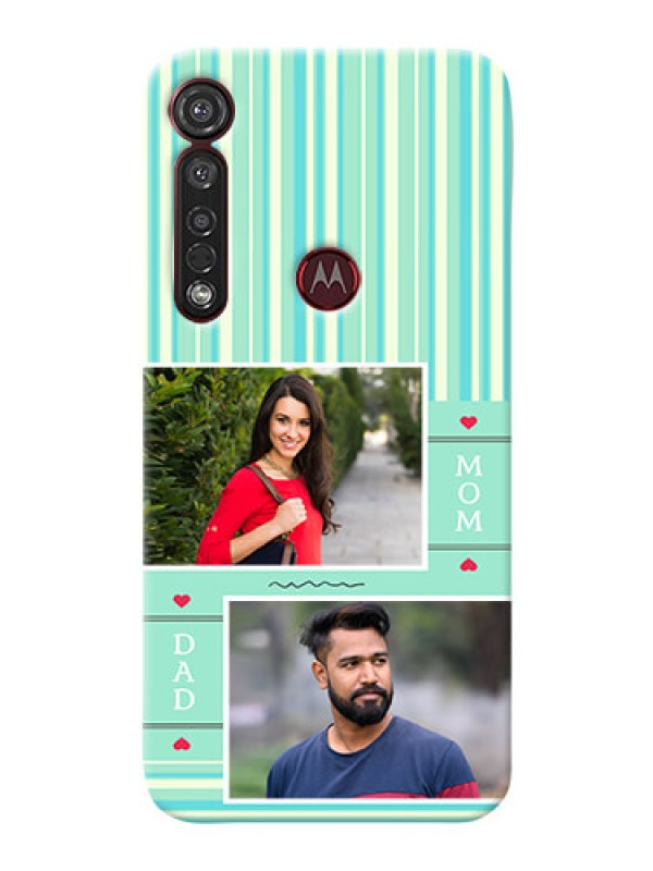 Custom Motorola G8 Plus custom mobile phone covers: Mom & Dad Pic Design