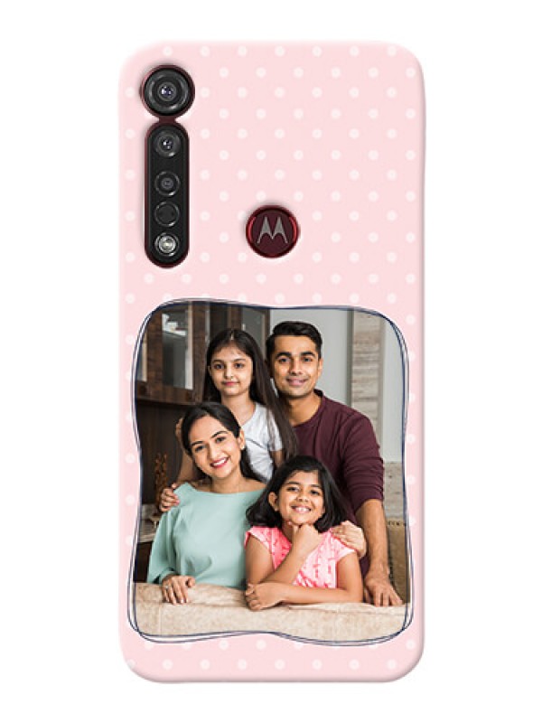 Custom Motorola G8 Plus Personalized Phone Cases: Family with Dots Design
