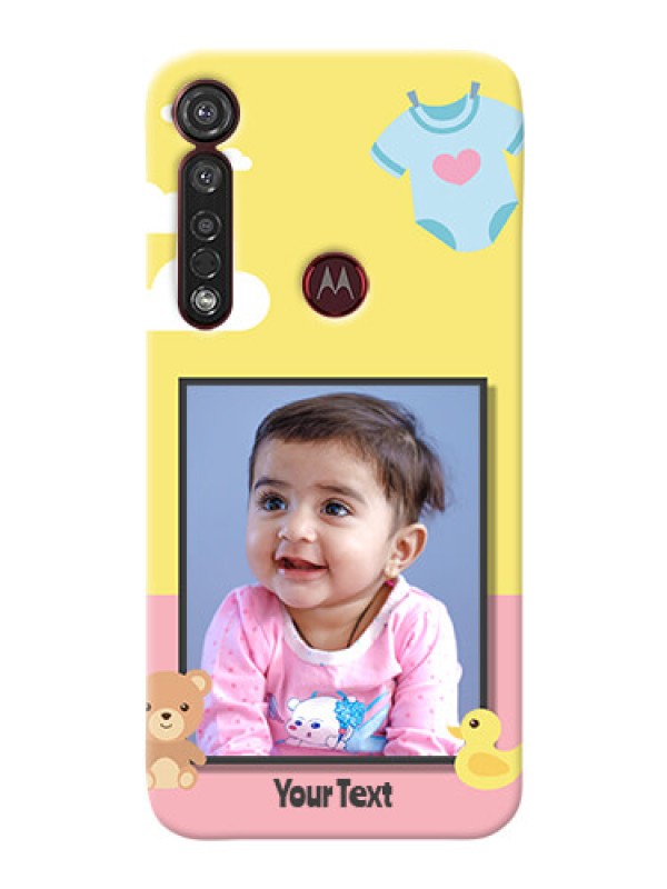 Custom Motorola G8 Plus Back Covers: Kids 2 Color Design