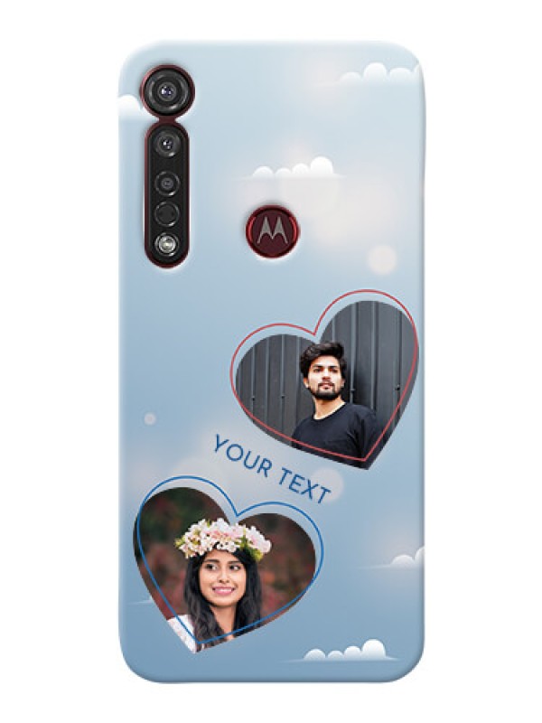 Custom Motorola G8 Plus Phone Cases: Blue Color Couple Design 