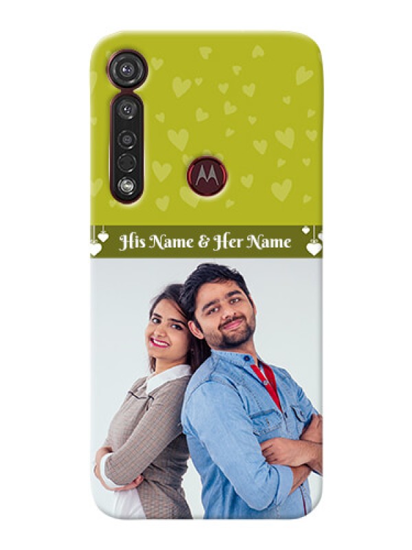 Custom Motorola G8 Plus custom mobile covers: You & Me Heart Design