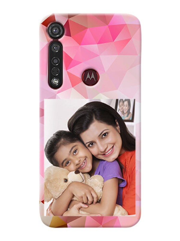 Custom Motorola G8 Plus Personalized Phone Covers: Abstract Triangle Design