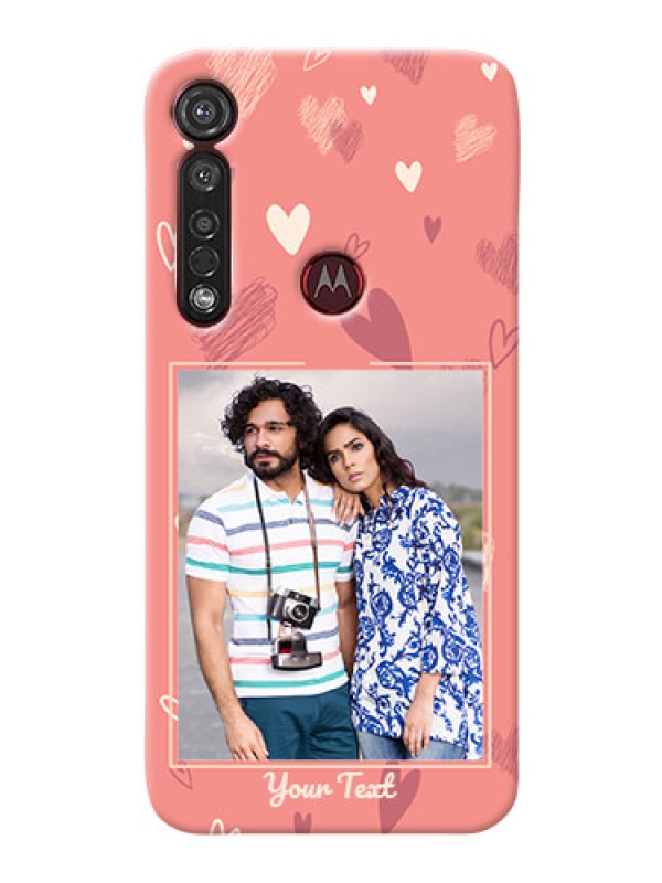 Custom Motorola G8 Plus custom mobile phone cases: love doodle art Design