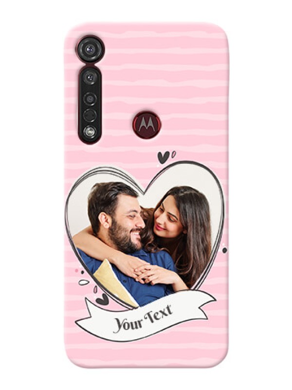 Custom Motorola G8 Plus custom mobile phone covers: Vintage Heart Design