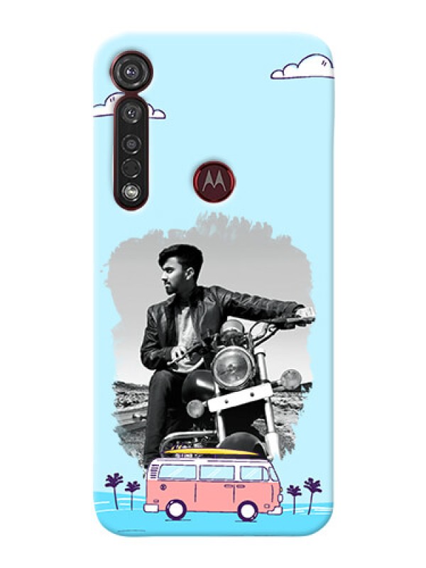 Custom Motorola G8 Plus Mobile Covers Online: Travel & Adventure Design