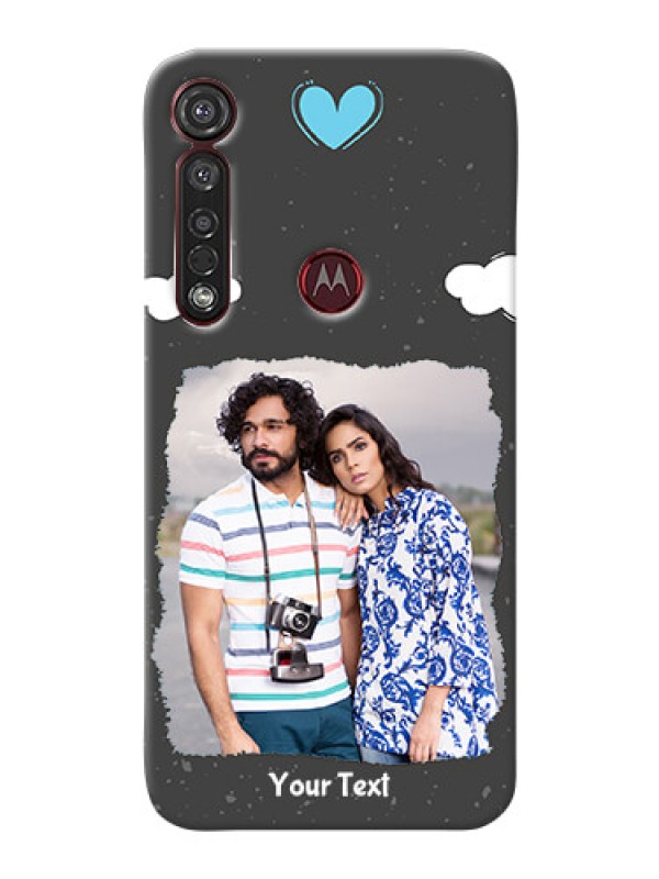 Custom Motorola G8 Plus Mobile Back Covers: splashes with love doodles Design