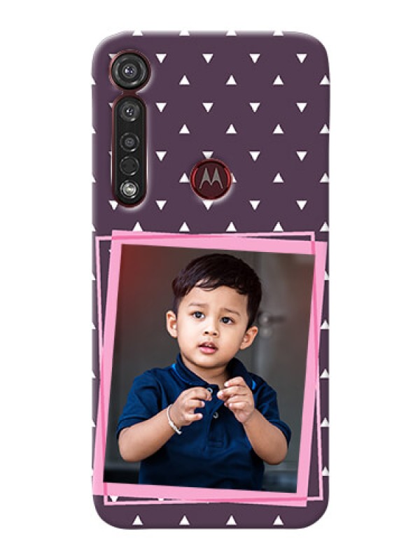 Custom Motorola G8 Plus Phone Cases: Triangle Pattern Dotted Design