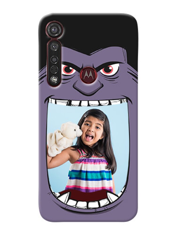 Custom Motorola G8 Plus Personalised Phone Covers: Angry Monster Design