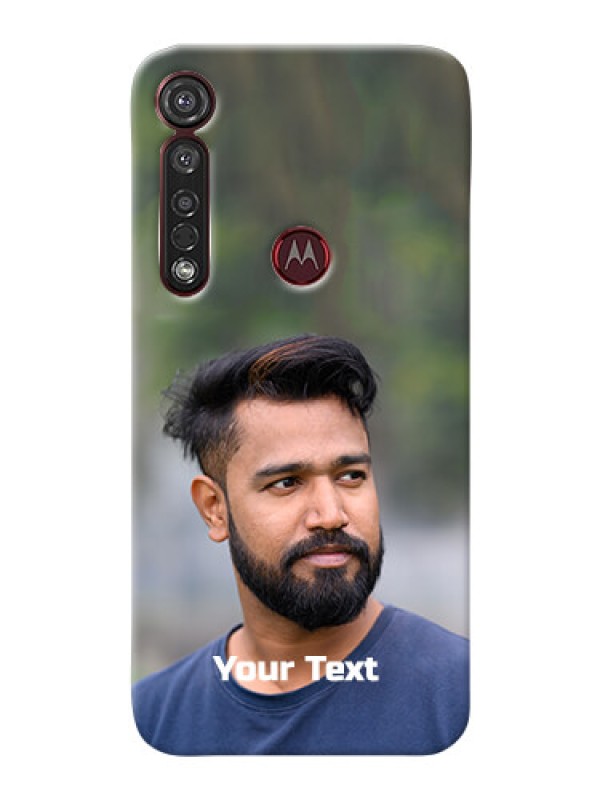 Custom Motorola G8 Plus Mobile Cover: Photo with Text