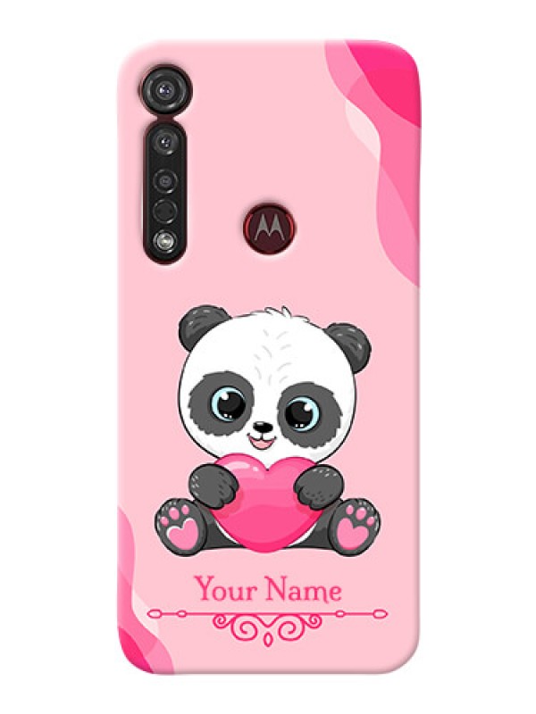 Custom Motorola G8 Plus Mobile Back Covers: Cute Panda Design