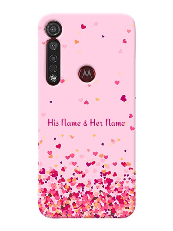 Custom Motorola G8 Plus Phone Back Covers: Floating Hearts Design