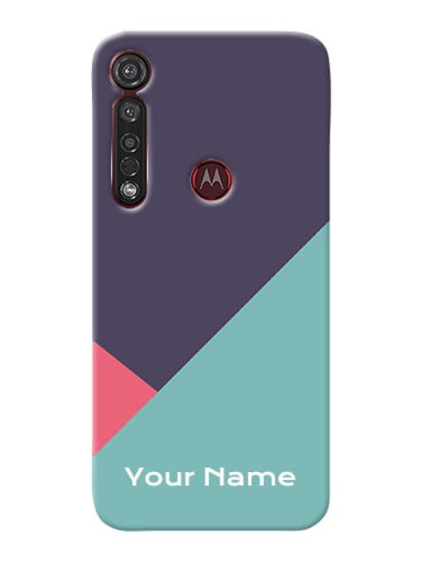 Custom Motorola G8 Plus Custom Phone Cases: Tri Color abstract Design