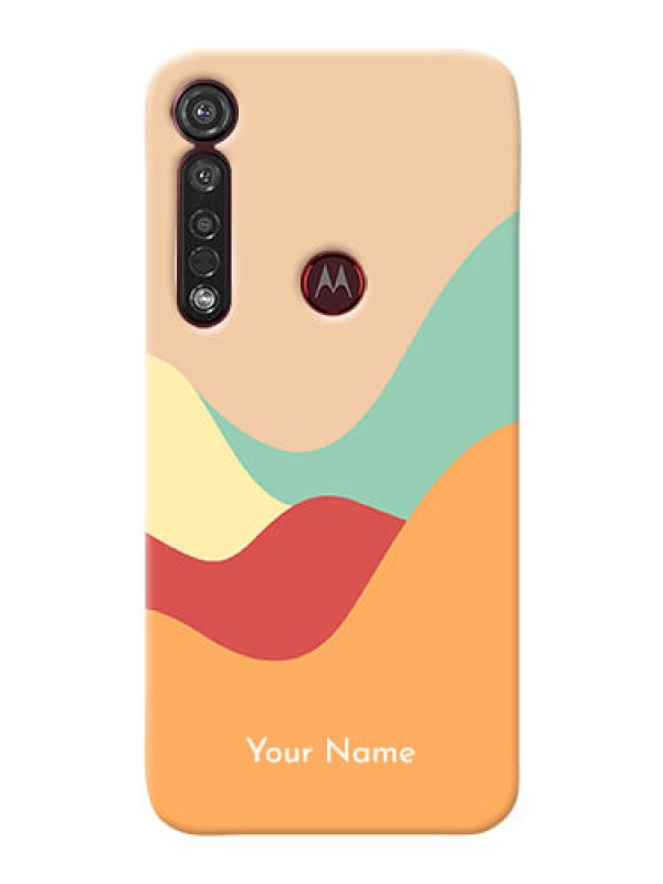 Custom Motorola G8 Plus Custom Mobile Case with Ocean Waves Multi-colour Design