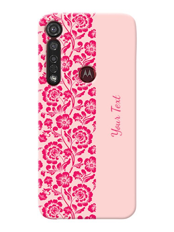 Custom Motorola G8 Plus Phone Back Covers: Attractive Floral Pattern Design