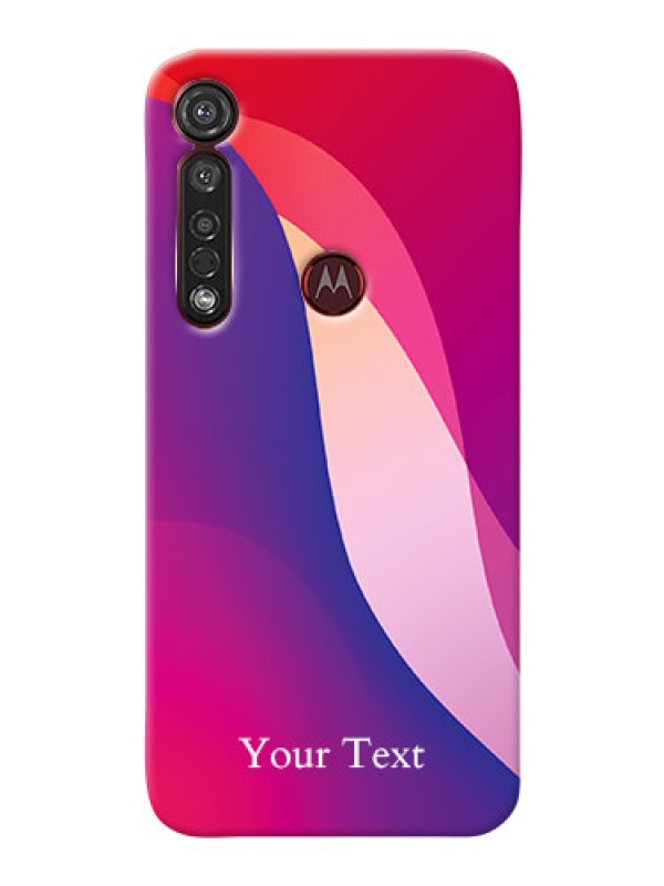 Custom Motorola G8 Plus Mobile Back Covers: Digital abstract Overlap Design