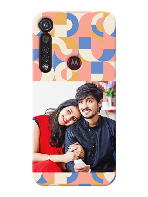 Custom Motorola G8 Plus Custom Phone Covers: Semi-circle Maze Pattern Design