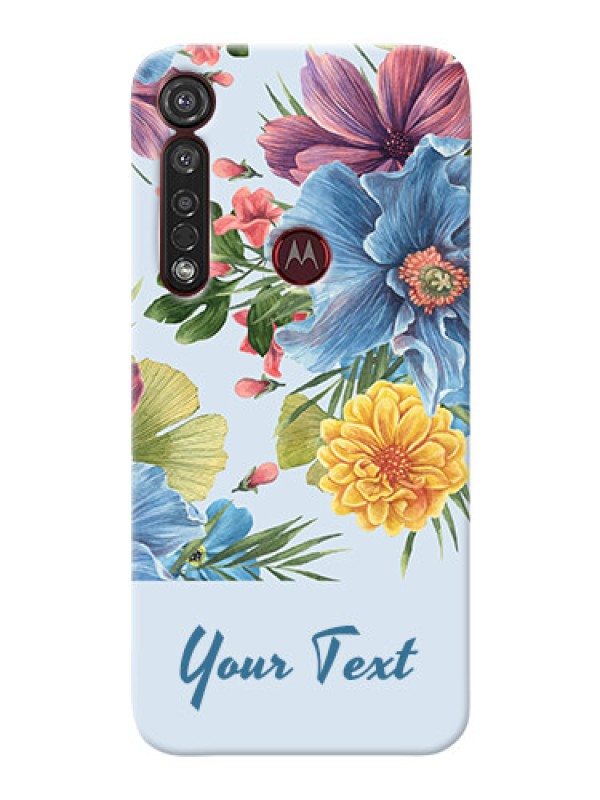 Custom Motorola G8 Plus Custom Phone Cases: Stunning Watercolored Flowers Painting Design