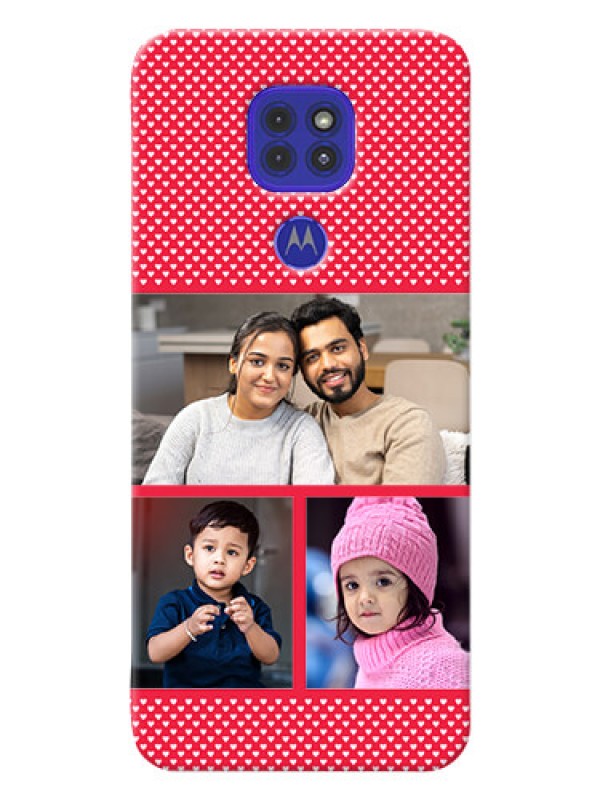 Custom Motorola G9 mobile back covers online: Bulk Pic Upload Design