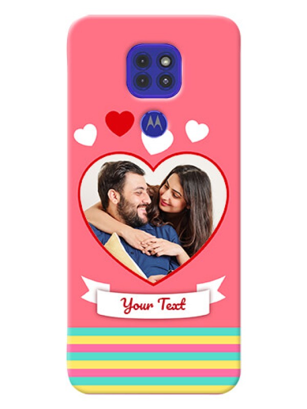 Custom Motorola G9 Personalised mobile covers: Love Doodle Design