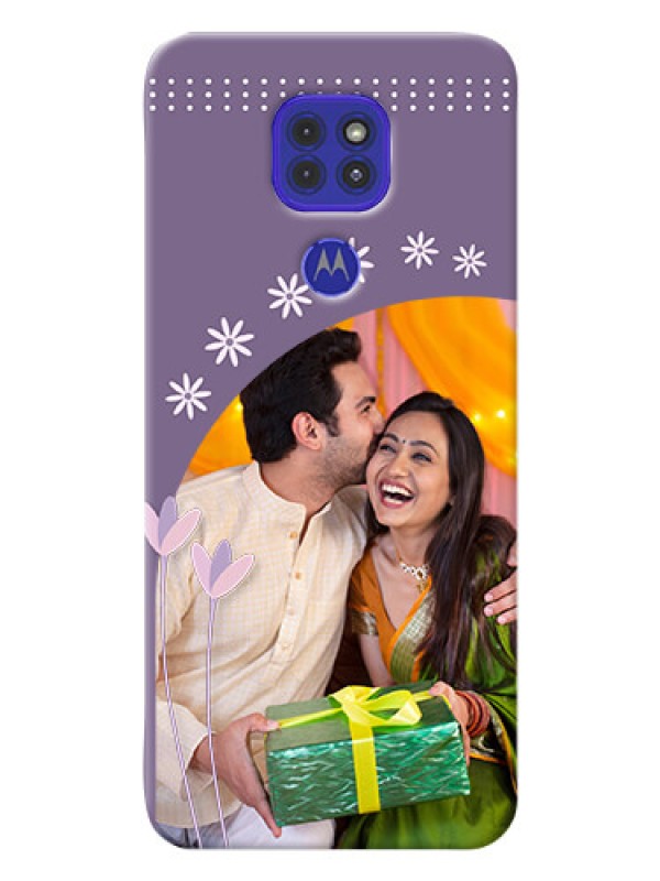 Custom Motorola G9 Phone covers for girls: lavender flowers design 