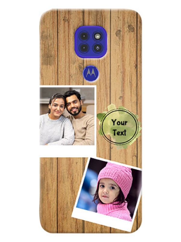 Custom Motorola G9 Custom Mobile Phone Covers: Wooden Texture Design