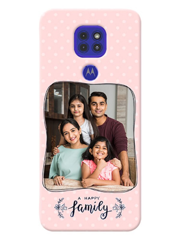 Custom Motorola G9 Personalized Phone Cases: Family with Dots Design