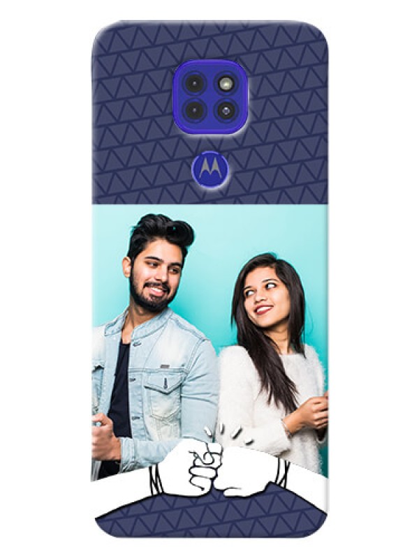 Custom Motorola G9 Mobile Covers Online with Best Friends Design  