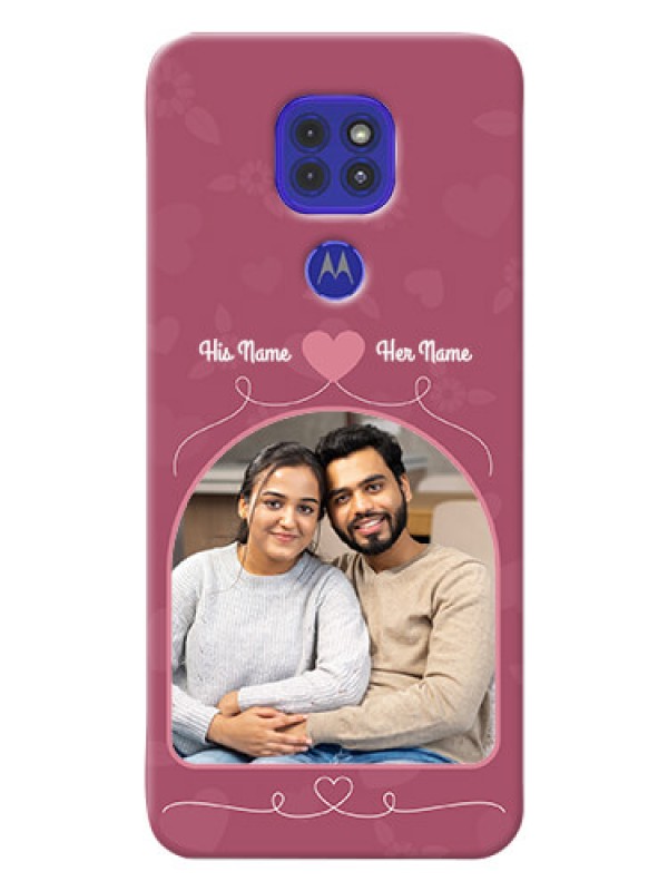 Custom Motorola G9 mobile phone covers: Love Floral Design
