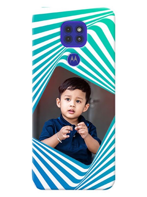 Custom Motorola G9 Personalised Mobile Covers: Abstract Spiral Design