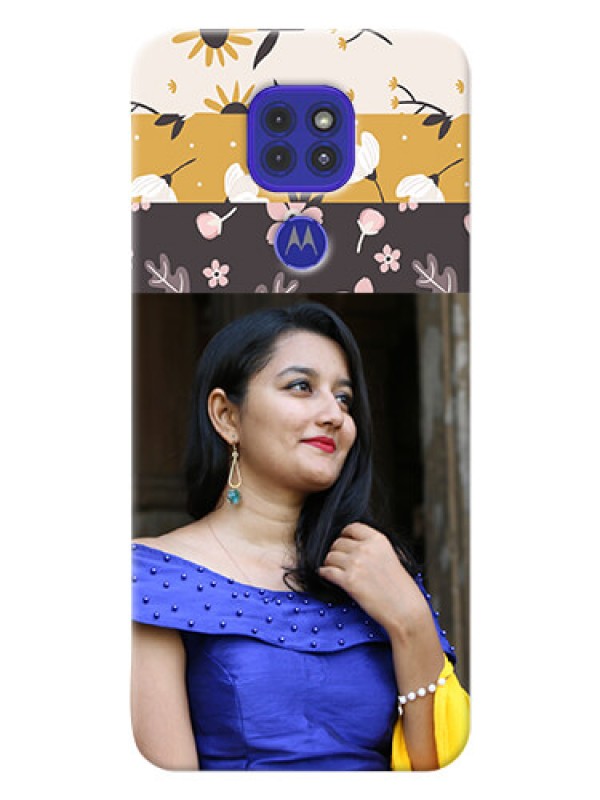 Custom Motorola G9 mobile cases online: Stylish Floral Design