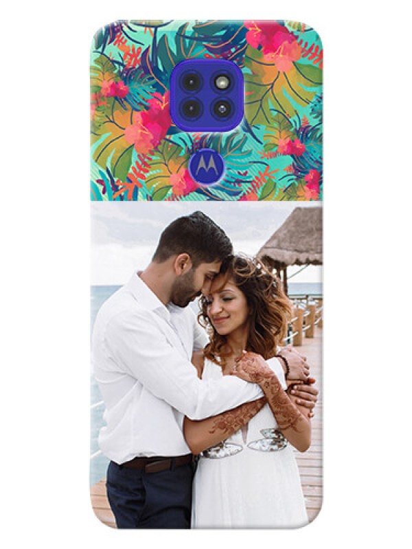 Custom Motorola G9 Personalized Phone Cases: Watercolor Floral Design