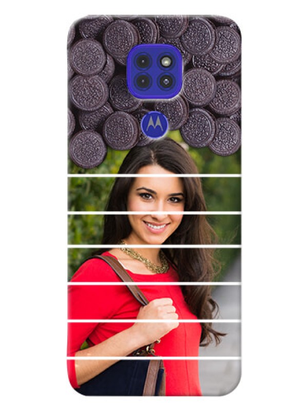 Custom Motorola G9 Custom Mobile Covers with Oreo Biscuit Design