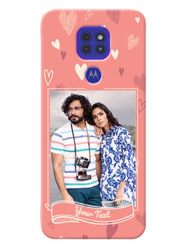 Custom Motorola G9 custom mobile phone cases: love doodle art Design