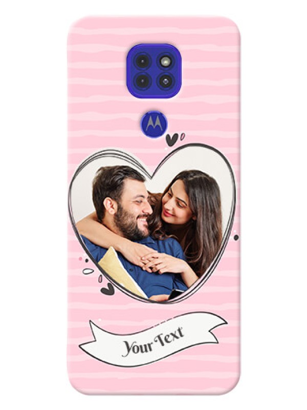 Custom Motorola G9 custom mobile phone covers: Vintage Heart Design