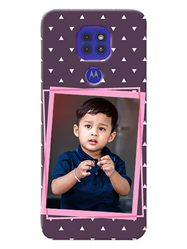 Custom Motorola G9 Phone Cases: Triangle Pattern Dotted Design