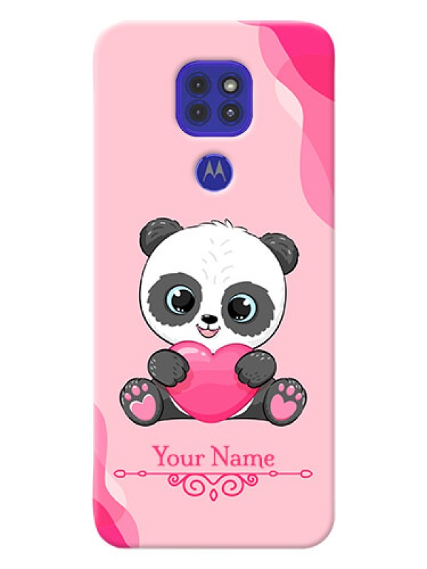 Custom Motorola G9 Mobile Back Covers: Cute Panda Design