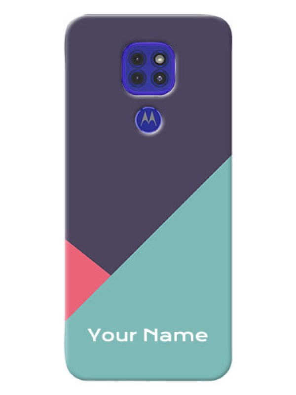 Custom Motorola G9 Custom Phone Cases: Tri Color abstract Design