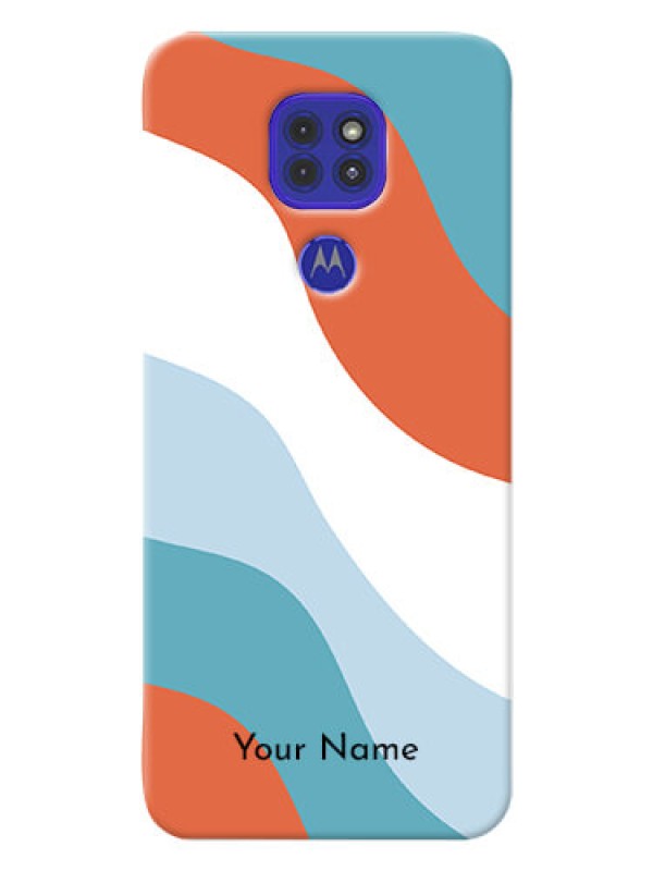 Custom Motorola G9 Mobile Back Covers: coloured Waves Design