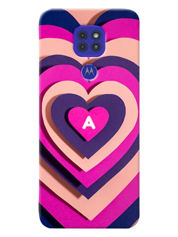 Custom Motorola G9 Custom Mobile Case with Cute Heart Pattern Design