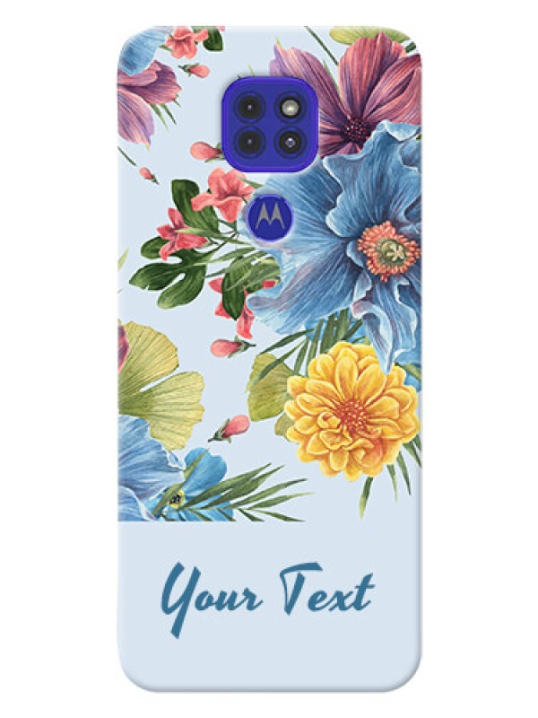 Custom Motorola G9 Custom Phone Cases: Stunning Watercolored Flowers Painting Design