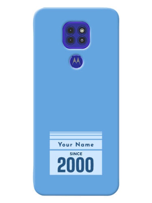 Custom Motorola G9 Mobile Back Covers: Custom Year of birth Design
