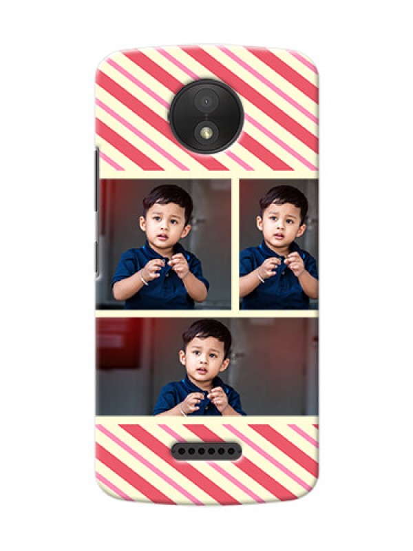 Custom Motorola Moto C Plus Multiple Picture Upload Mobile Case Design