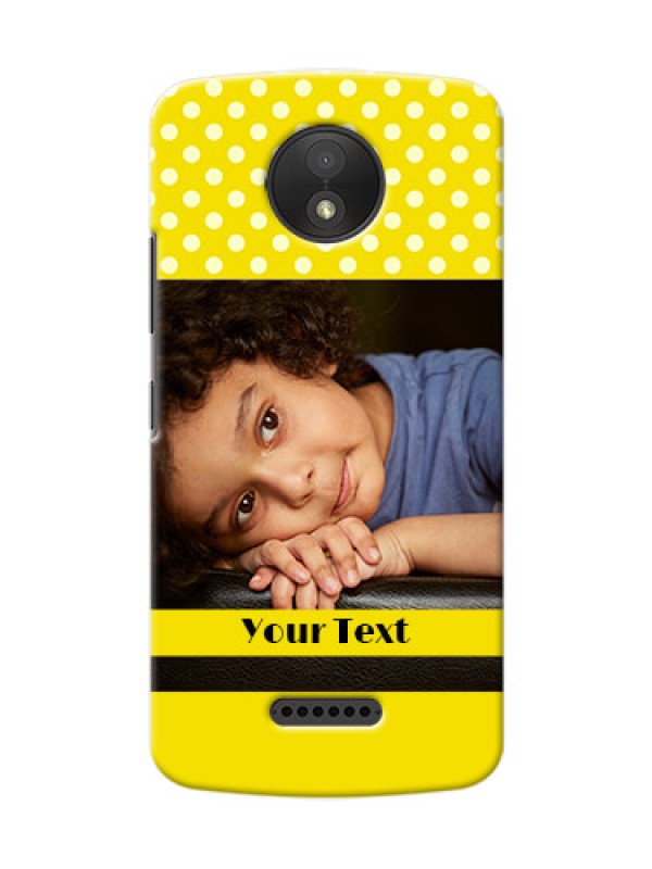 Custom Motorola Moto C Plus Bright Yellow Mobile Case Design